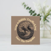 Stop wildlife trafficking - Save the pangolin (Standing Front)