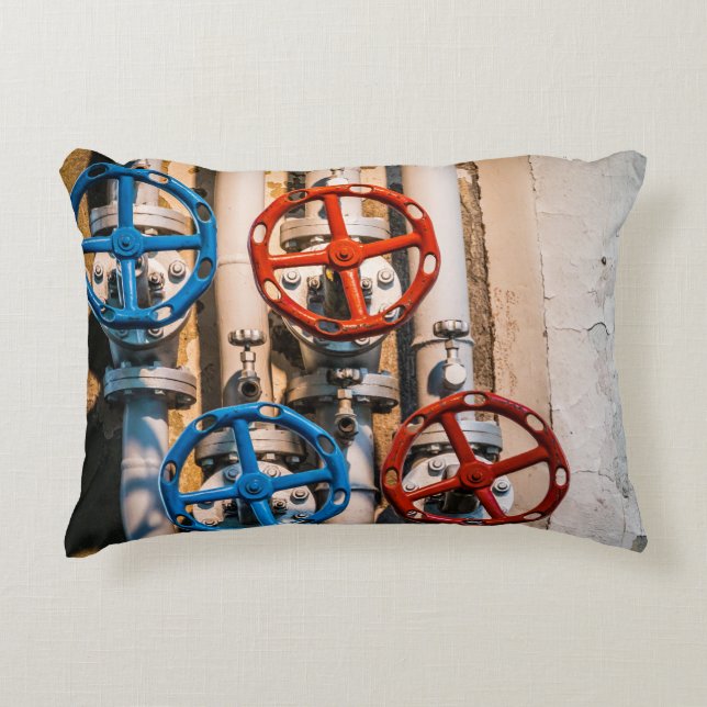 Stopcock in the Schiffbau, Zurich Accent Pillow (Front)