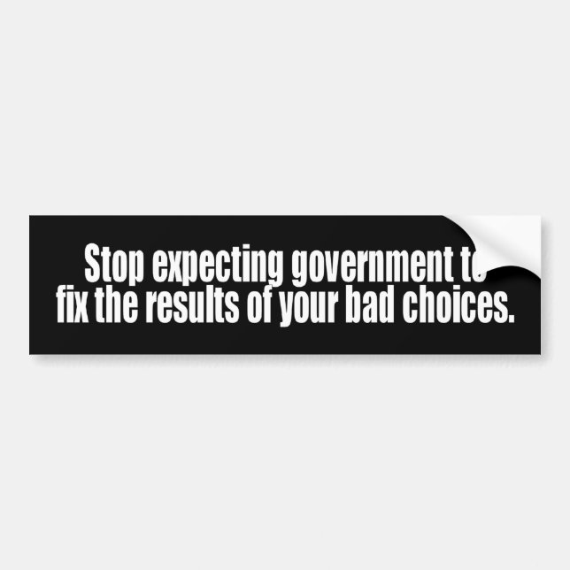 stopExpecting Bumper Sticker (Front)