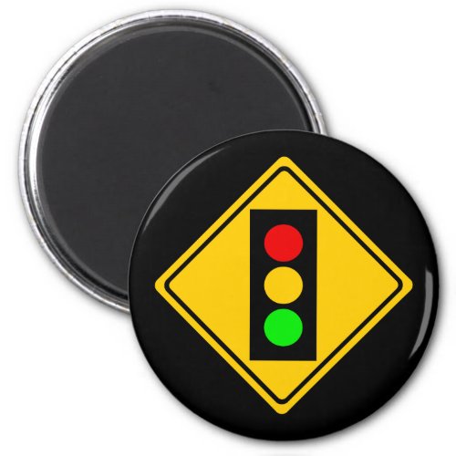 Stoplight Ahead Magnet