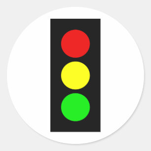 Stoplight Classic Round Sticker