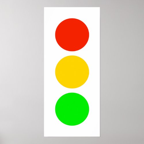 Stoplight Colors Poster