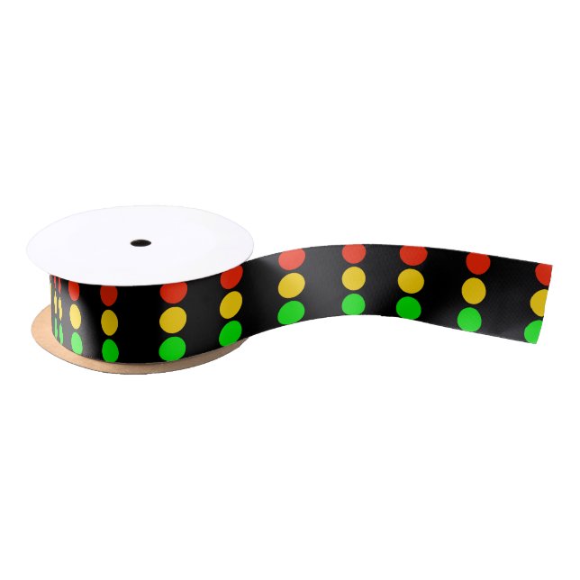 Stoplight Colors Satin Ribbon (Spool)