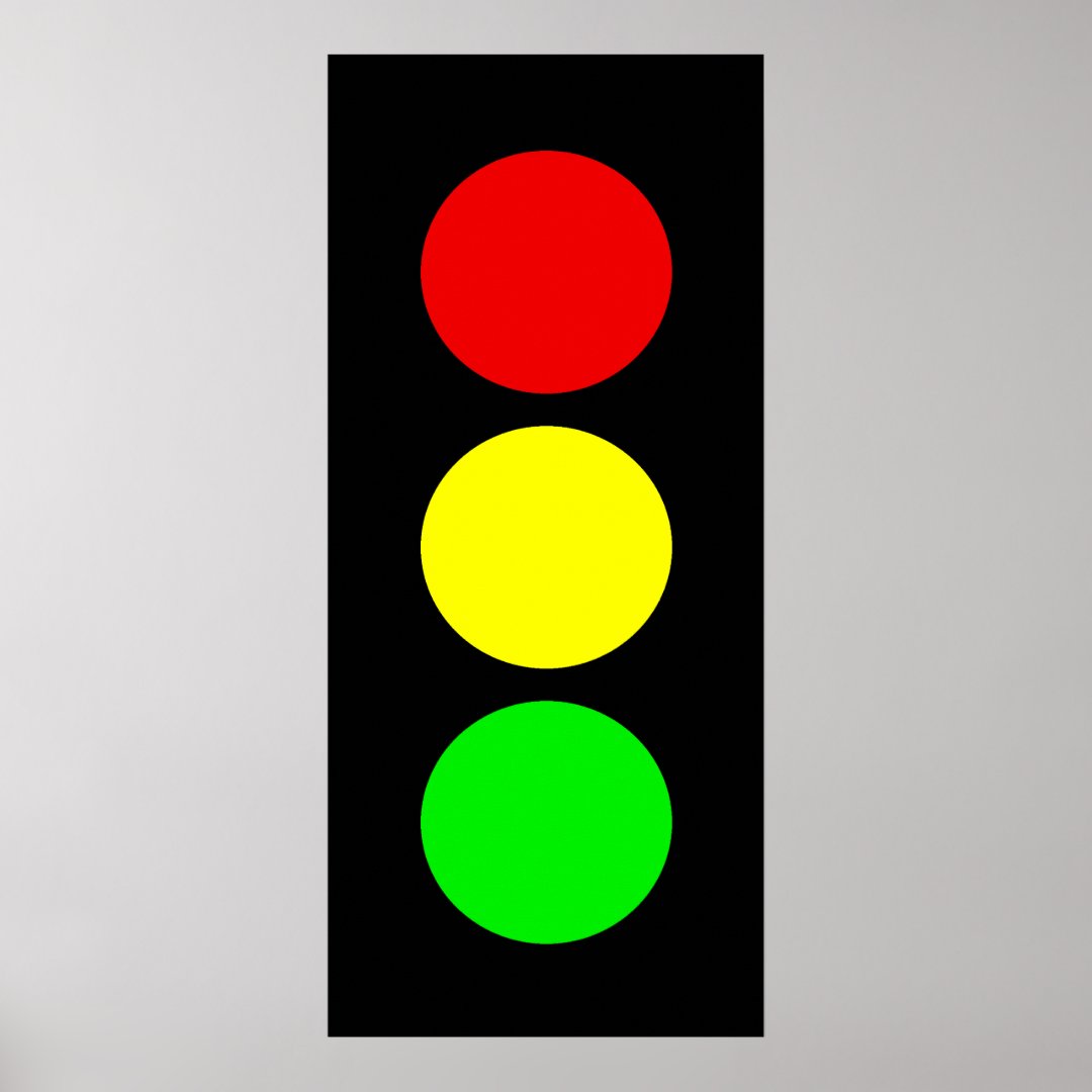 Stoplight Poster Zazzle
