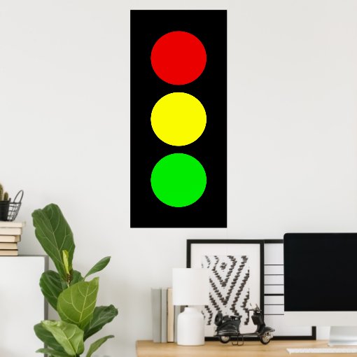 Stoplight Poster Zazzle