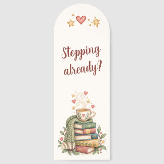 Stopping Already? | Personalized Vintage Book Love Bookmarks