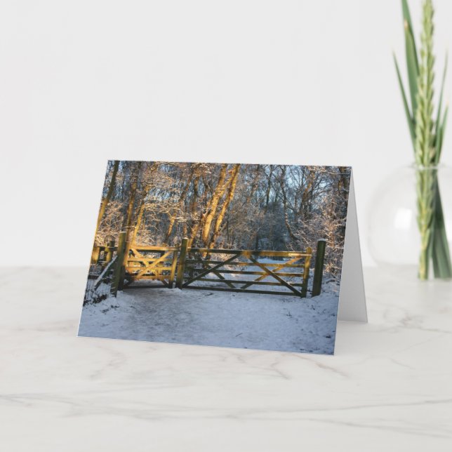 Stopping By The Woods On A Snowy Evening Card (Front)