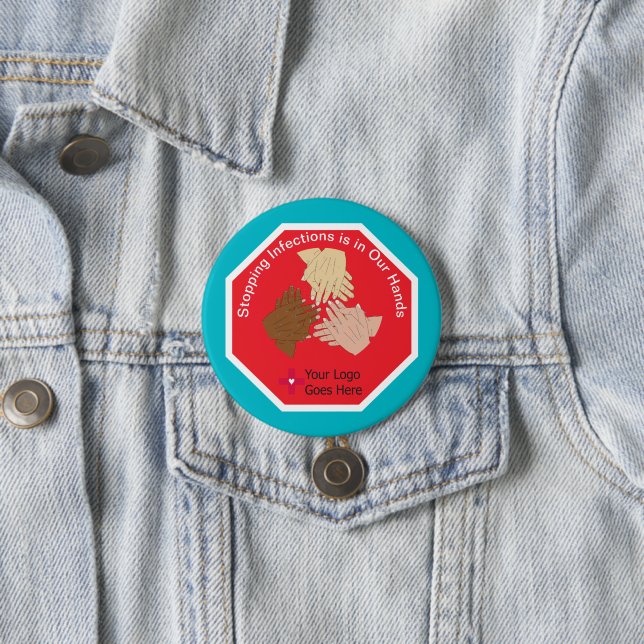 Stopping Infections is in Our Hands Hand Hygiene Button (In Situ)