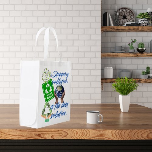 Stopping pollution Grocery Bag