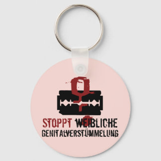 Stoppt weibliche Genitalverstümmelung! Keychain