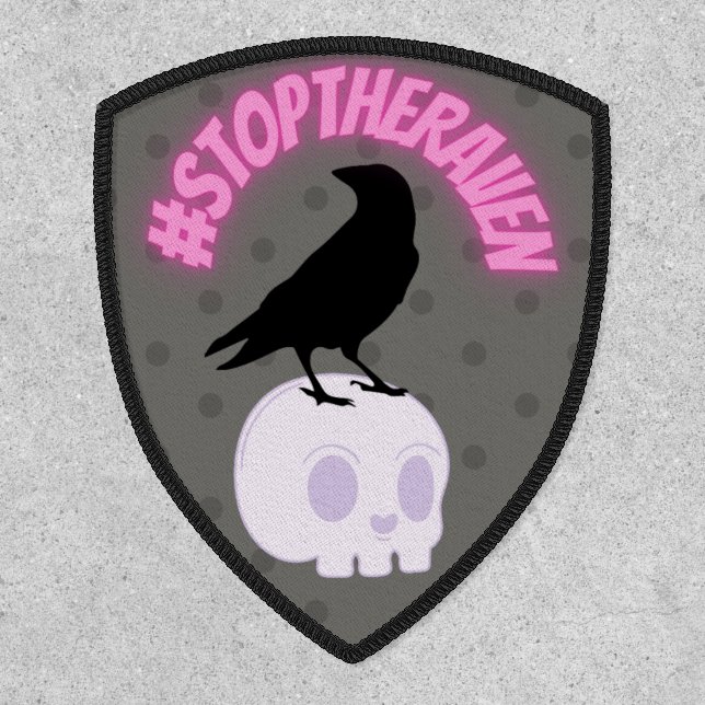 #stoptheraven paranormal penny patch (Front)