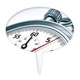 stopwatch cake topper