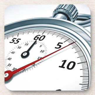 stopwatch drink coaster