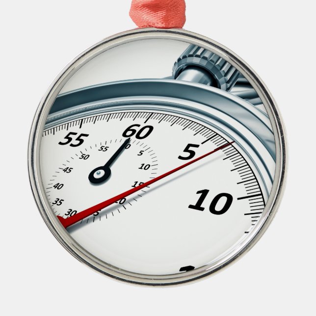 stopwatch metal ornament (Front)