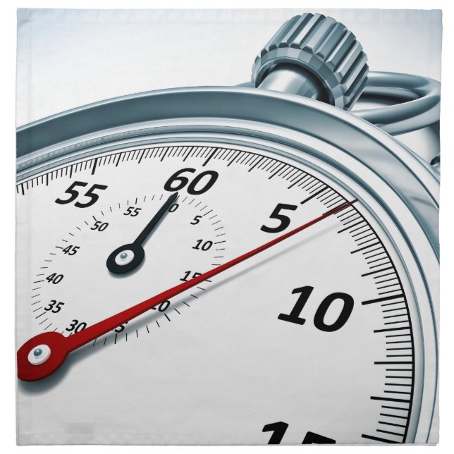 stopwatch napkin (Front)