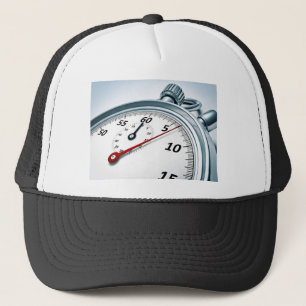 stopwatch trucker hat
