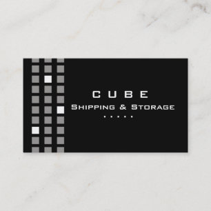 Storage Business Card Box Black Gray White