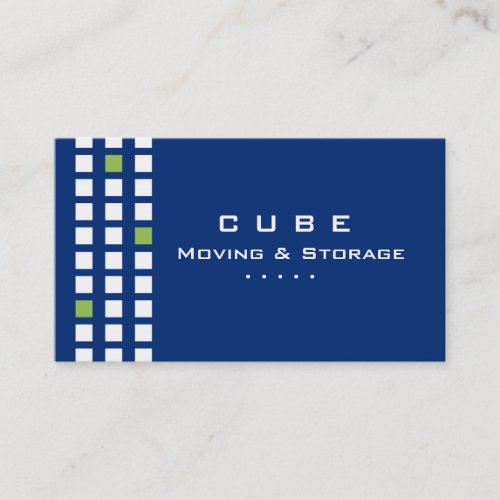 Storage Business Card Box Blue White Green