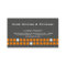 Storage Business Card Box Gray Orange
