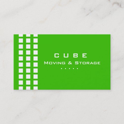 Storage Business Card Box White Green