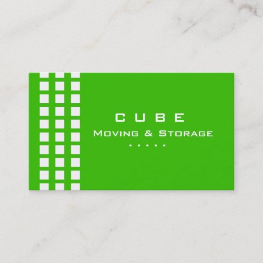Customizable Storage Business Card Box White Green