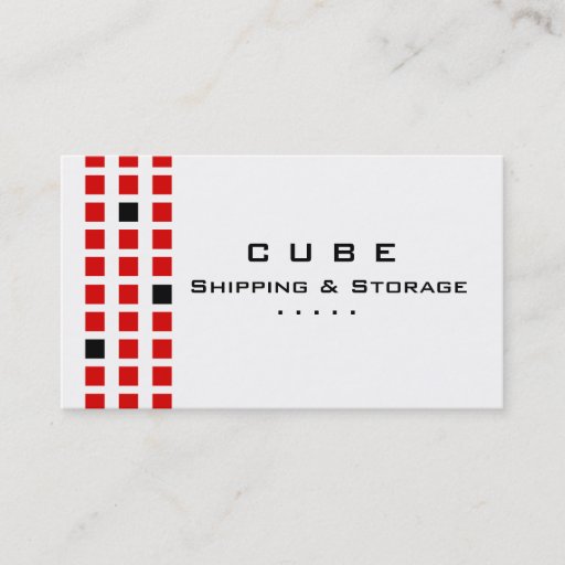 Customizable Storage Business Card Box White Red Black
