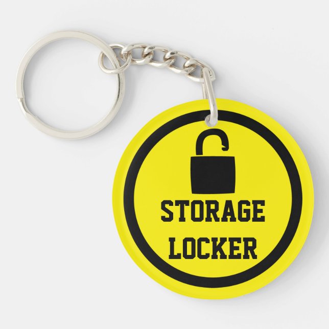 Storage Lock Easy To Locate Keychain (Front)