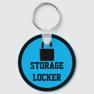 Storage Locker Blue Keychain