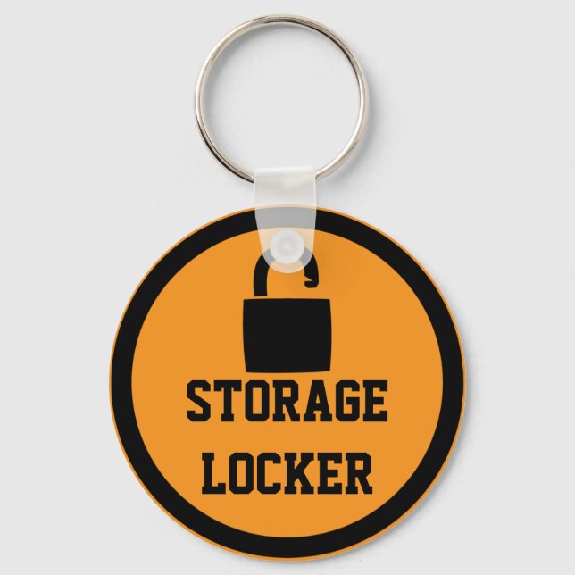 Storage Locker Orange Keychain (Front)