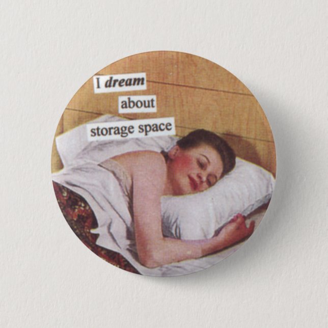 Storage Space Pinback Button (Front)