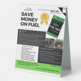 store card table top design table tent sign