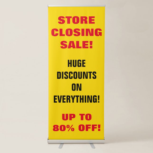 Store Closing Sale Vertical Banner (Front)