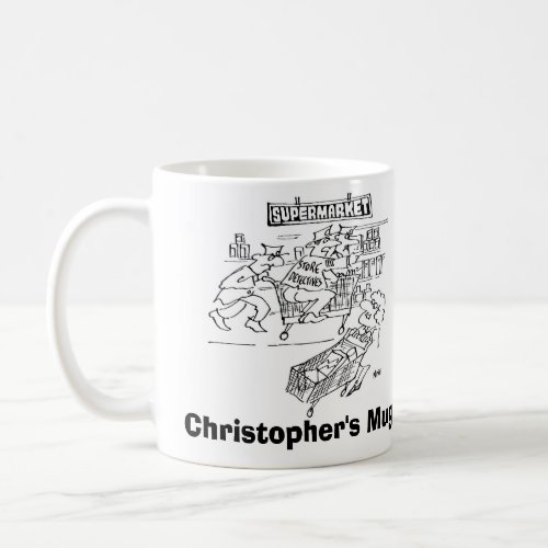Store Detectives Shopping Trolley Store Security Coffee Mug