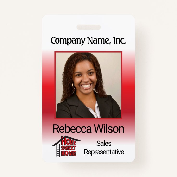 Store Employee Red Badge Zazzle
