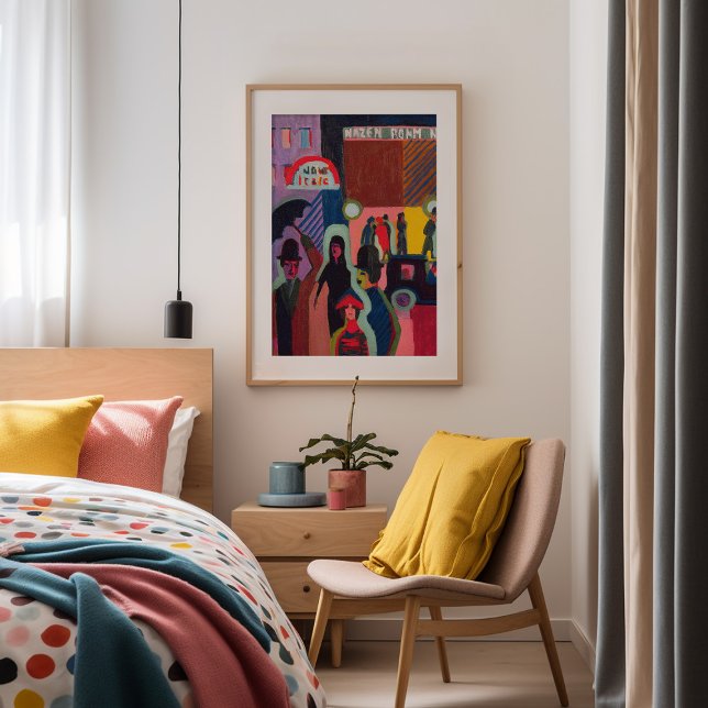 Store in the Rain | Ernst Ludwig Kirchner Framed Art (Creator Uploaded)