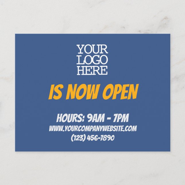 Store Is Now Open Client Mailing Postcard (Front)