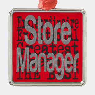 Store Manager Extraordinaire Metal Ornament