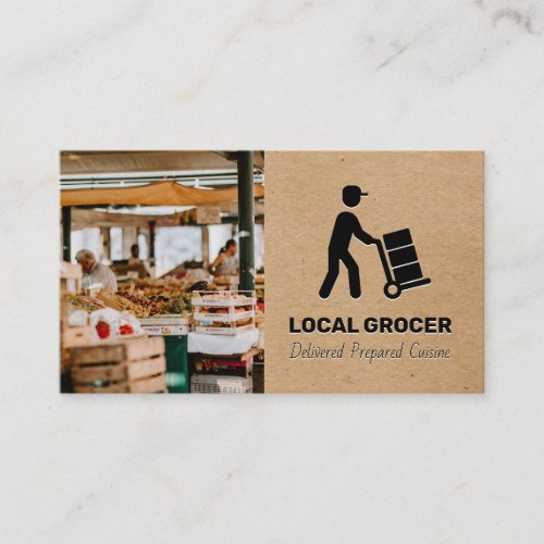 Store Manager  Food Delivery  Farmers Market Business Card