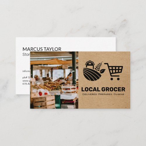 Store Manager  Grocer  Farmers Market  Business Card