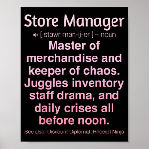 Store Manager Poster
