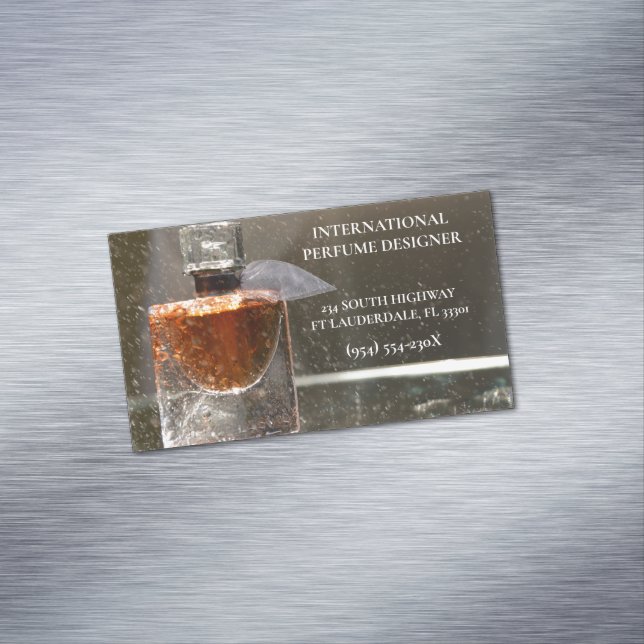  Store/Manufacturer/Design perfume bottle  Business Card Magnet (In Situ)
