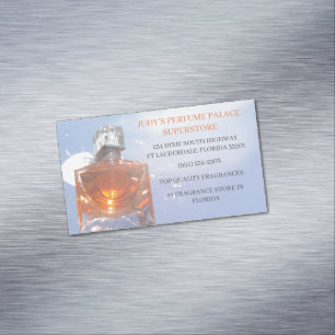 Store/Manufacturer/Design perfume bottle Business Card Magnet