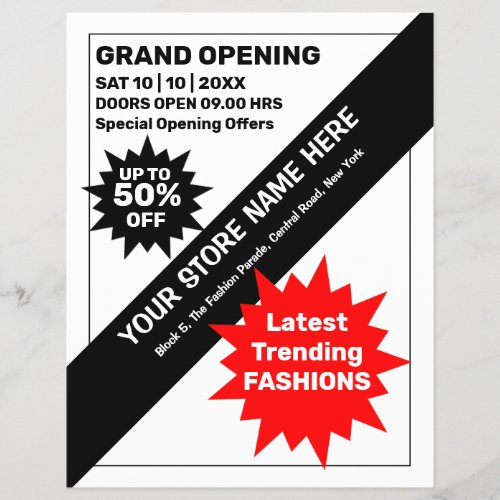 Store Opening Marketing Invitation Flyer