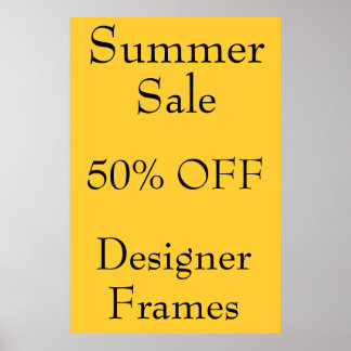 Store Promotions Poster