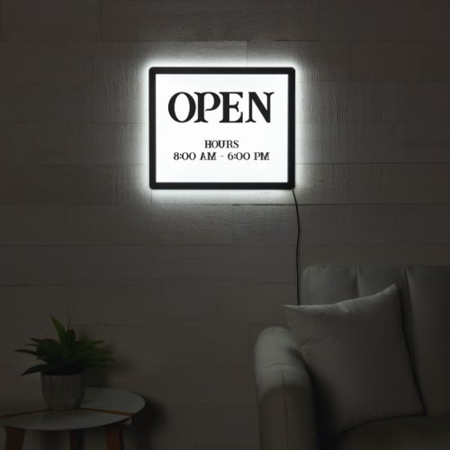 Store Sign Open Lights Up HAMbyWG