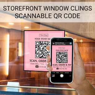 Store Sign Scannable QR Code   Scan, Order and Pay