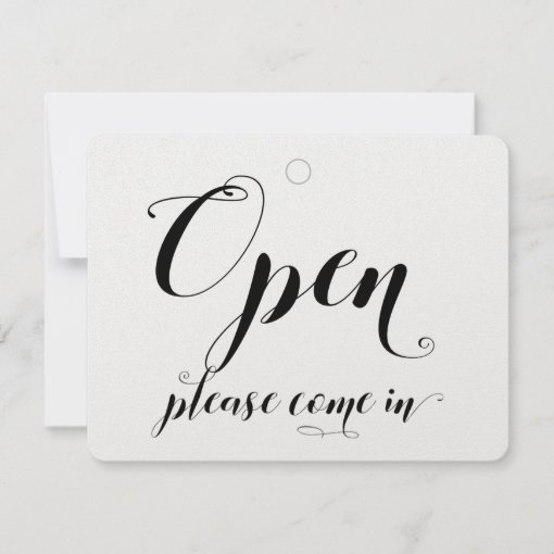 Store Window Glass Door Hanging Open & Closed Sign | Zazzle