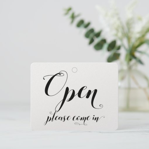 Store Window Glass Door Hanging Open & Closed Sign | Zazzle