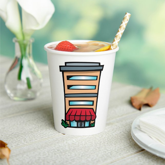 Storefront and Office Building Paper Cups (Creator Uploaded)