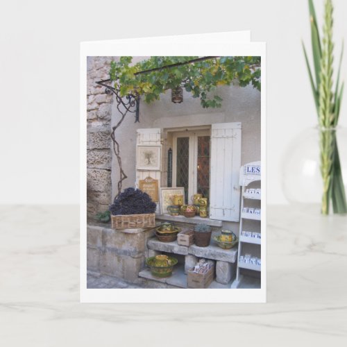 Storefront in Provence France Card